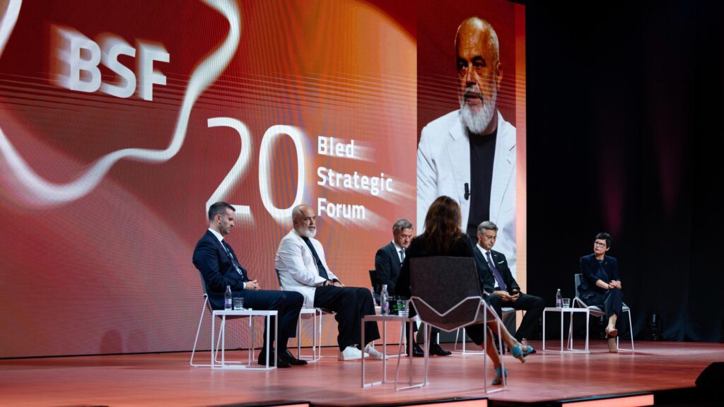 Bled forum, Rama: EU membership as a state -building process. Yogurt for Albania: In 2029 we can have 29 members