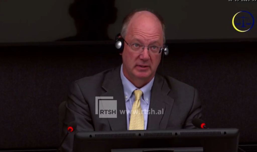 Thaci's second witness, American lawyer Paul Williams, ends the testimony in The Hague