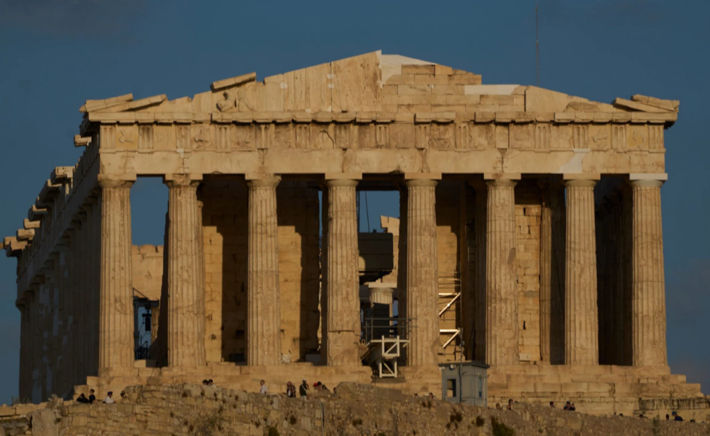 The Temple of Athena saw scaffolding for the first time in 200 years