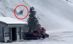 A gondola broke off from a cable car in a ski resort in Switzerland