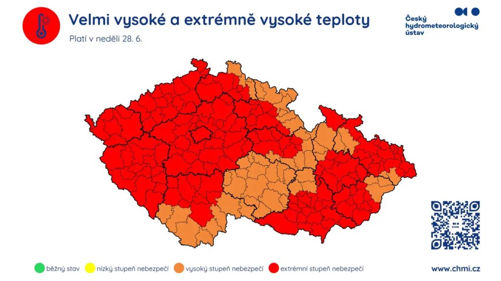 They almost didn't even need a map. Meteorologists have issued a warning with the highest degree of danger