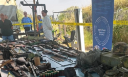 The Kosovo Police seize a large amount of weapons, ammunition and uniforms in the north