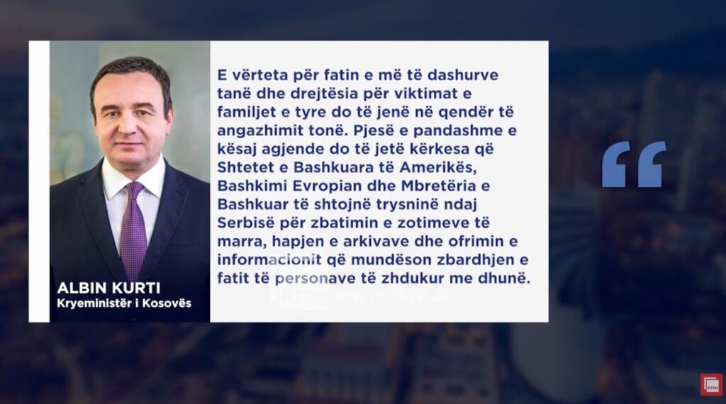 Mass cemetery in Zubin Potok, Kurti: Three victims are identified, they belong to the 'Group of Intellectuals'
