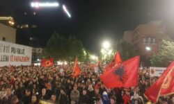 Pristina/ The seventh day of the protest in the square against the verdict of the Special Court against the former leaders of the KLA