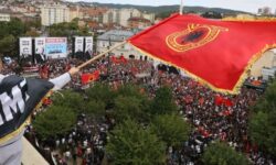 “Freedom has a name” protest in Pristina/Tubim against the decision of the “Special” for the former leaders of the KLA
