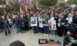 There is a protest in Pristina for the murder of Arlinda Zekaj